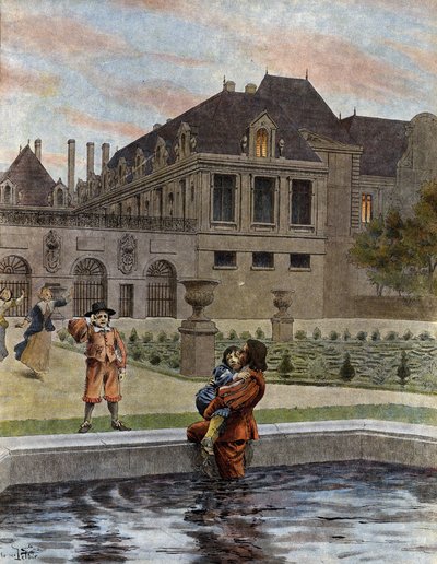 Ludvig XIV, kjent som Le Roi-Soleil (Kong Soleil eller Ludvig den store av Maurice Leloir