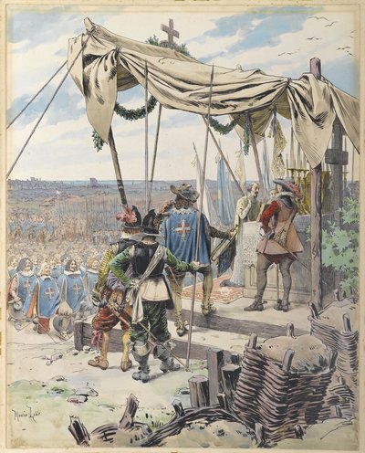 Richelieu før slaget, ca. 1900. av Maurice Leloir