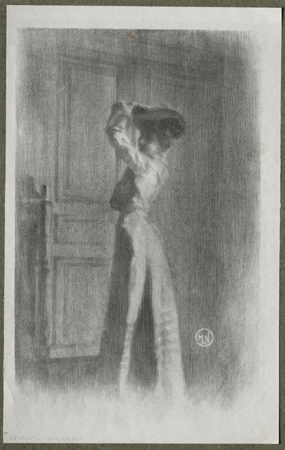 Fasjonabel kvinne av Maurice Louis Henri Newmont