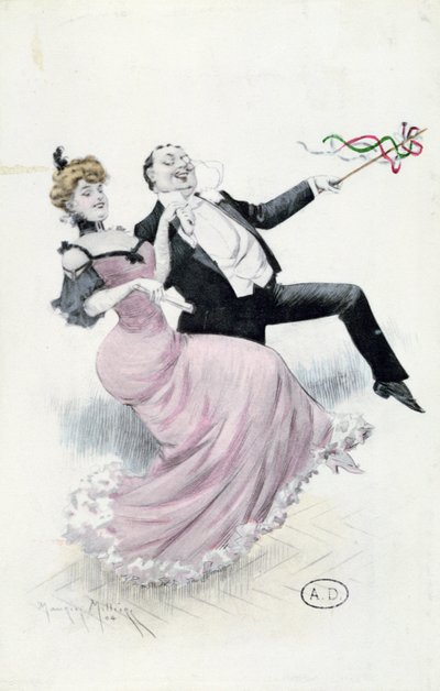 Joy of Living, postkort ca. 1900 (farge litho) av Maurice Millière