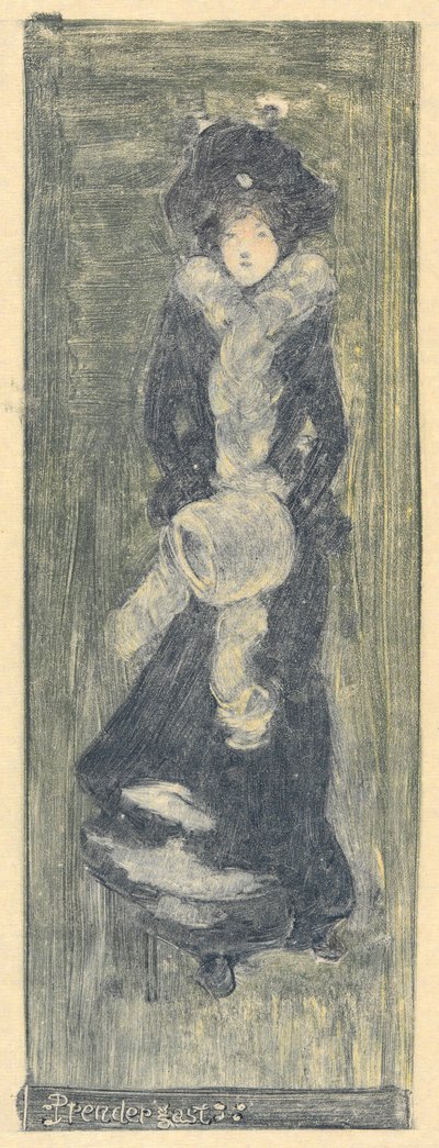 Lady Su Hui og hennes verspuslespill av Maurice Brazil Prendergast