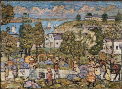 Landskap nær Nahant av Maurice Prendergast
