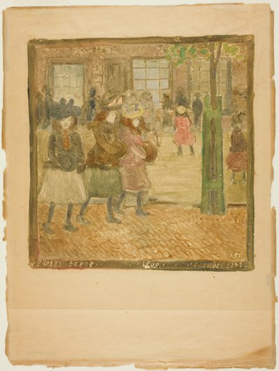 Gatescene av Maurice Prendergast
