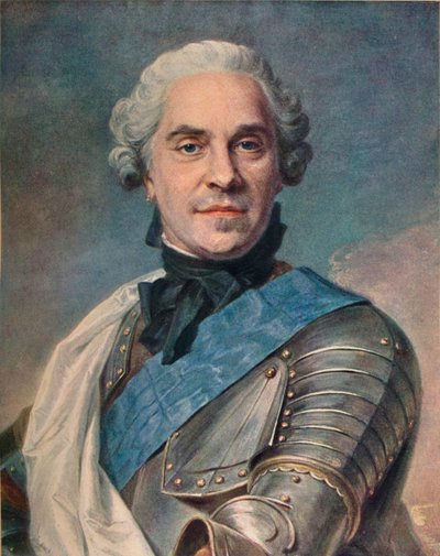 Marskalk av Sachsen, c1748 av Maurice Quentin de La Tour