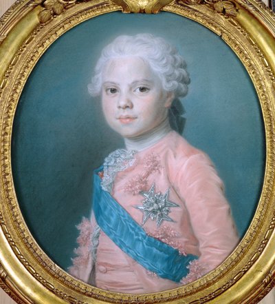 Portrett av Ludvig av Frankrike (1755-1824) Greve av Provence og fremtidig kong Ludvig XVIII (pastell) av Maurice Quentin de La Tour