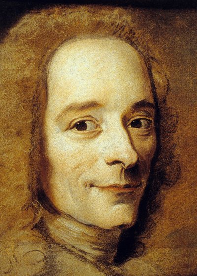 Francois Marie Arouet aka Voltaire (pastell på papir) av Maurice Quentin de La Tour