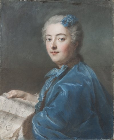 Marie Sophie de Courcillon, hertuginne av Picquigny, prinsesse av Rohan (1713-1756), av La Tour, Maurice Quentin de (1704-1788). Pastell på papir, ca. 1740. Mål: 61 x 49,7 cm. Nationalmuseum Stockholm av Maurice Quentin de La Tour