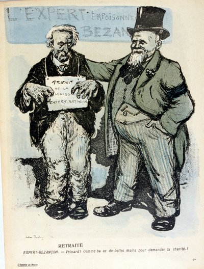 Karikatur i The Plate of Butter av Maurice Radiguet