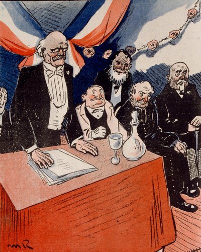 Karikatur i The Plate of Butter av Maurice Radiguet