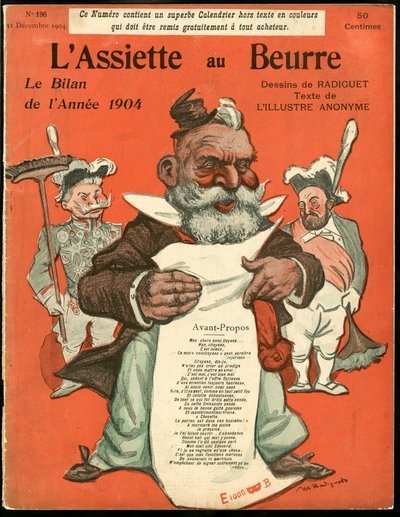 Omslag til «L’Assiette au Beurre», nummer 195, Satirical in Colors av Maurice Radiguet