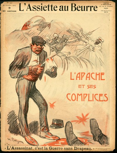 Omslag til “L’Assiette au Beurre”, nummer 343, satirisk i farger av Maurice Radiguet