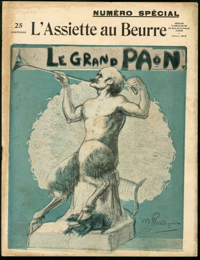 Omslag til “L'Assiette au Beurre”, nummer 465, Satirical in Colors av Maurice Radiguet