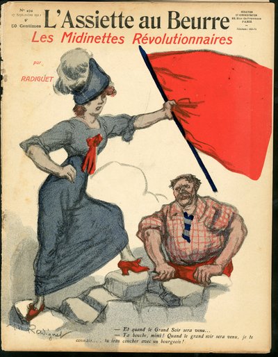 Omslag til «L'Assiette au Beurre», nummer 494, Satirical in Colors av Maurice Radiguet