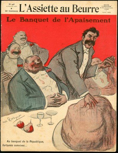Omslag til «L’Assiette au Beurre», nummer 498, Satirical in Colors av Maurice Radiguet
