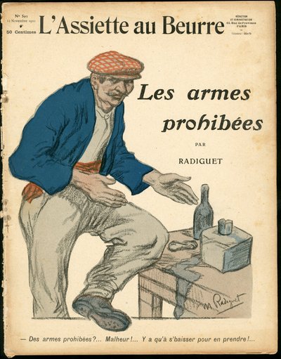 Omslag til «L’Assiette au Beurre», nummer 502, Satirical in Colors av Maurice Radiguet