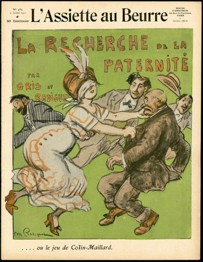 Omslag til "L'Assiette au Beurre", nummer 484, Satirical in Colors av Maurice Radiguet