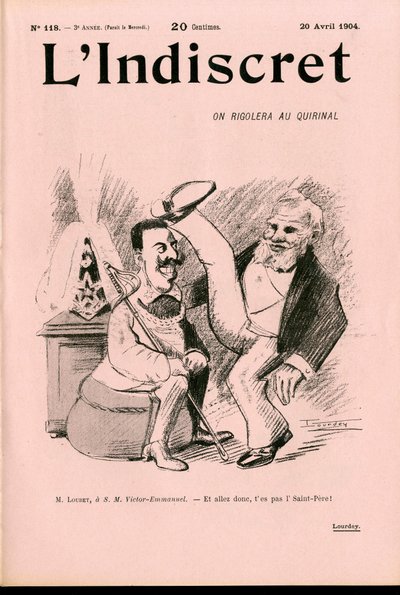 Cover av ""L'Indiscret"", Satirical in B & W av Maurice Radiguet