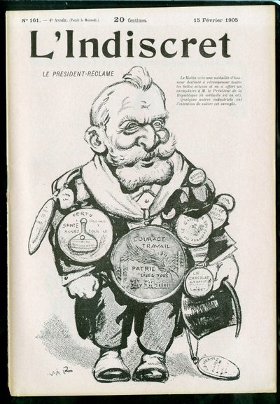 Cover av ""L'Indiscret"", Satirical in B & W av Maurice Radiguet