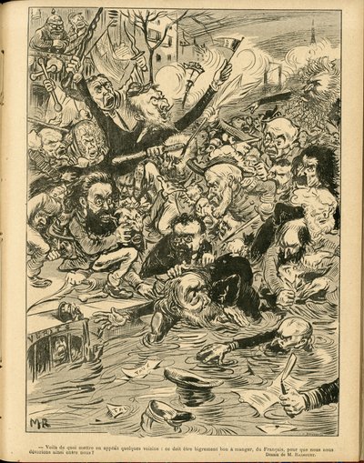 Illustrasjon av Maurice Radiguet (1866-1941) i Le Rire av Maurice Radiguet