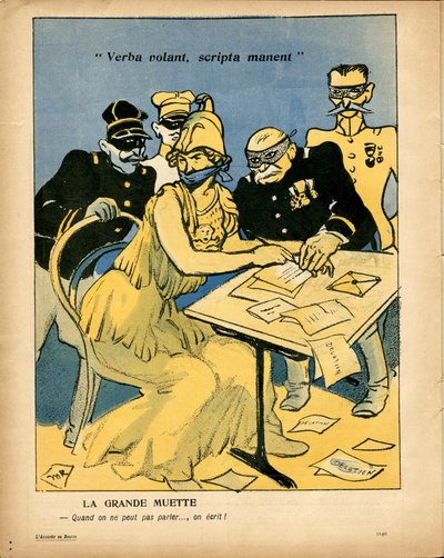 The Butter Plate, nummer 188, satirisk i farge av Maurice Radiguet