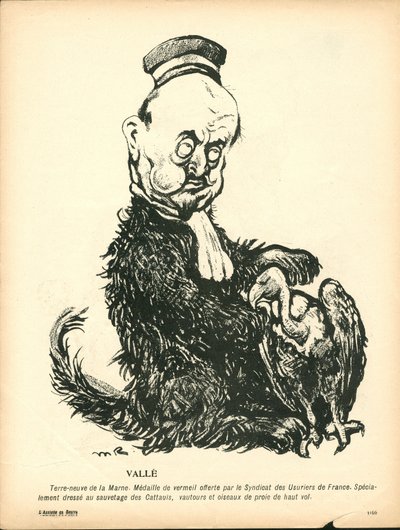 The Butter Plate, nummer 191, satirisk i farge av Maurice Radiguet