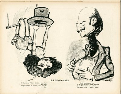 The Butter Plate, nummer 195, satirisk i farge av Maurice Radiguet