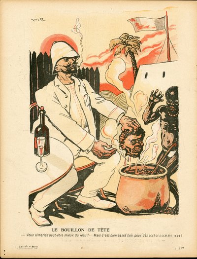 The Butter Plate, nummer 206, satirisk i farge av Maurice Radiguet