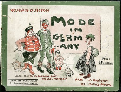 i Mode i Tyskland, ca. 1915 - 14. -18. krig, Tyskland Preussen, mote, stygghet av Maurice Radiguet