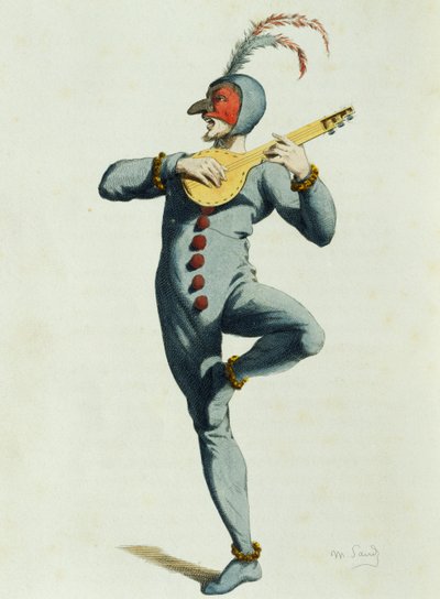 Coviello i 1550, av Maurice Sand (1823-1889) av Maurice Sand