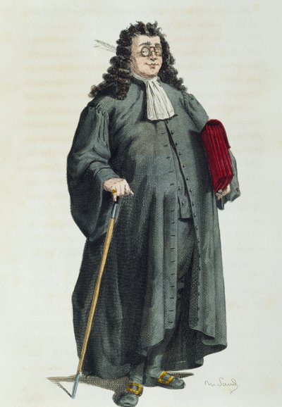 Notarius eller advokat i 1725, av Maurice Sand (1823-1889) av Maurice Sand