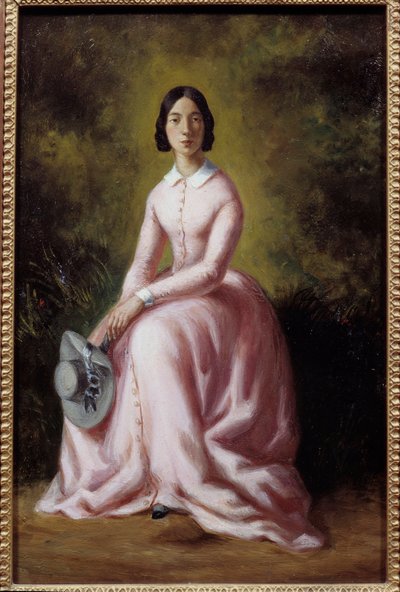 Portrett av sangeren Pauline Viardot (1821-1910) Maleri av Maurice Sand (1823-1889) 1800-tallets Paris, musee de la Vie Romantique - Portrett av sangeren Pauline Viardot (1821-1910). Maleri av Maurice Sand (1823-1889) av Maurice Sand
