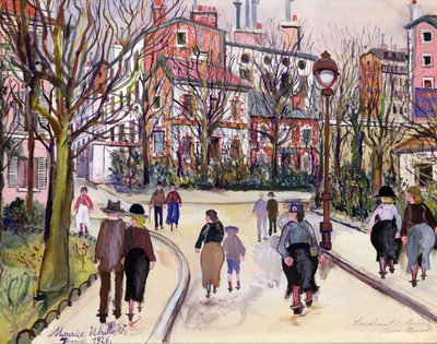 Eine Dorfstraße von Maurice Utrillo