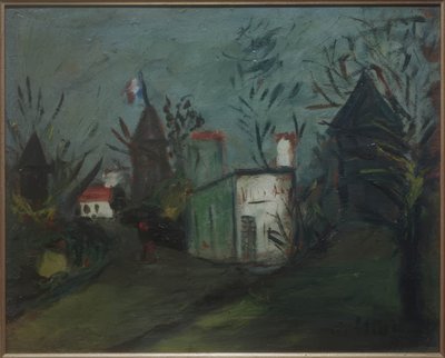 Blick auf Montmartre von Maurice Utrillo