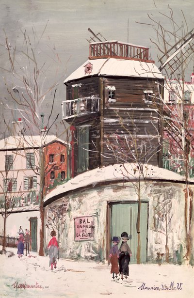 Le Moulin de la Galette, ca. 1933 (olje på lerret) av Maurice Utrillo