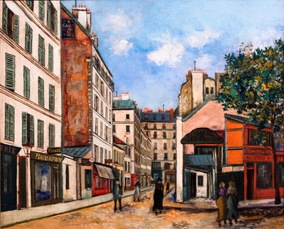 Rue Bayen i Paris, ca. 1915 (olje på lerret) av Maurice Utrillo