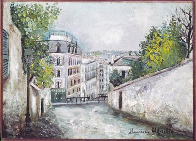 Rue du Mont-Cenis, Montmartre av Maurice Utrillo