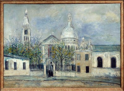 St. Peters kirke i Montmartre av Maurice Utrillo