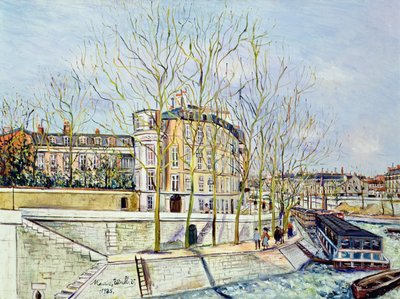 Quai d#39;Anjou, Hotel Lambert av Maurice Utrillo