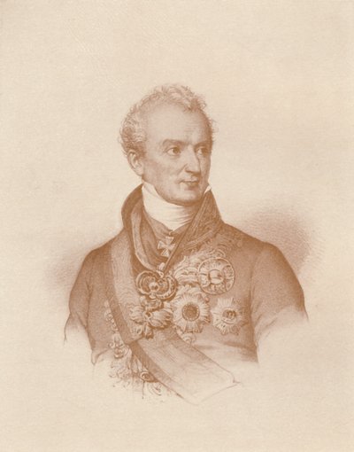 Prins Clemens Wenzel Nepomuk Lothar Von Metternich-Winneburg, c1830, 1896 av Maurin