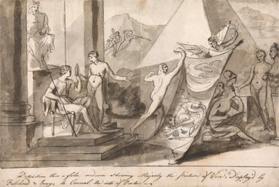 En allegori om kunstnerens situasjon av Mauritius Lowe