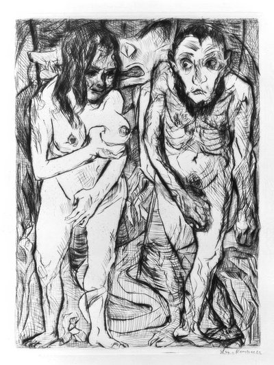 Adam og Eva av Max Beckmann