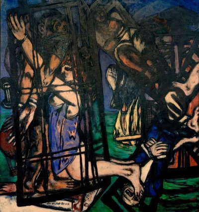 Ballong med vindmølle. Møllen av Max Beckmann