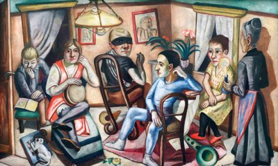 Før maskeballet av Max Beckmann