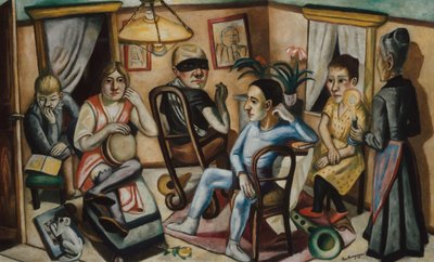 Før maskeballet, 1922. av Max Beckmann
