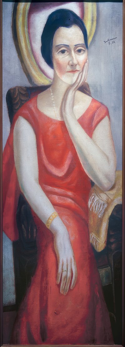 Portrett av Käthe von Porada av Max Beckmann