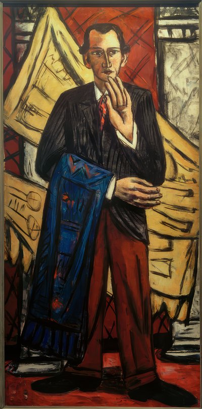 Portrett av en teppehandler av Max Beckmann