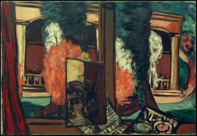 Utsikt fra vinduet i Baden-Baden av Max Beckmann