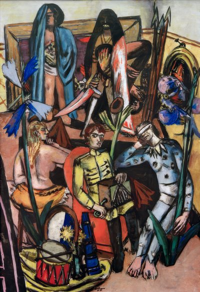 Der Leiermann (Das Lebenslied) av Max Beckmann