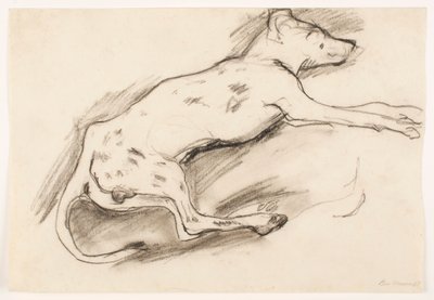 Hund med svarte flekker av Max Beckmann