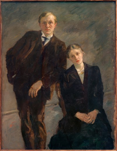 Dobbeltportrett av Max Beckmann og Minna Beckmann-Tube av Max Beckmann